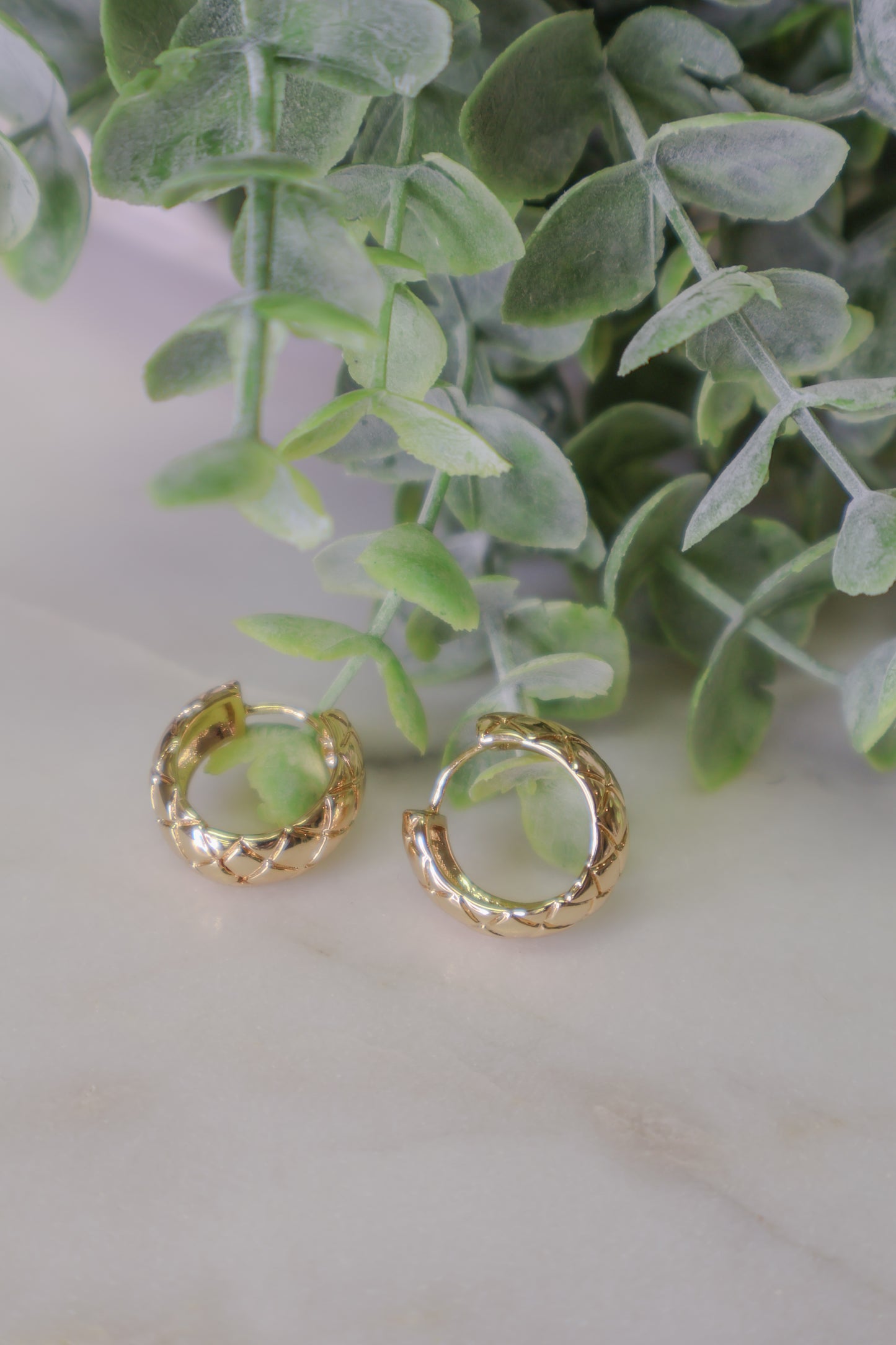 Golden Glow Mini Hoops