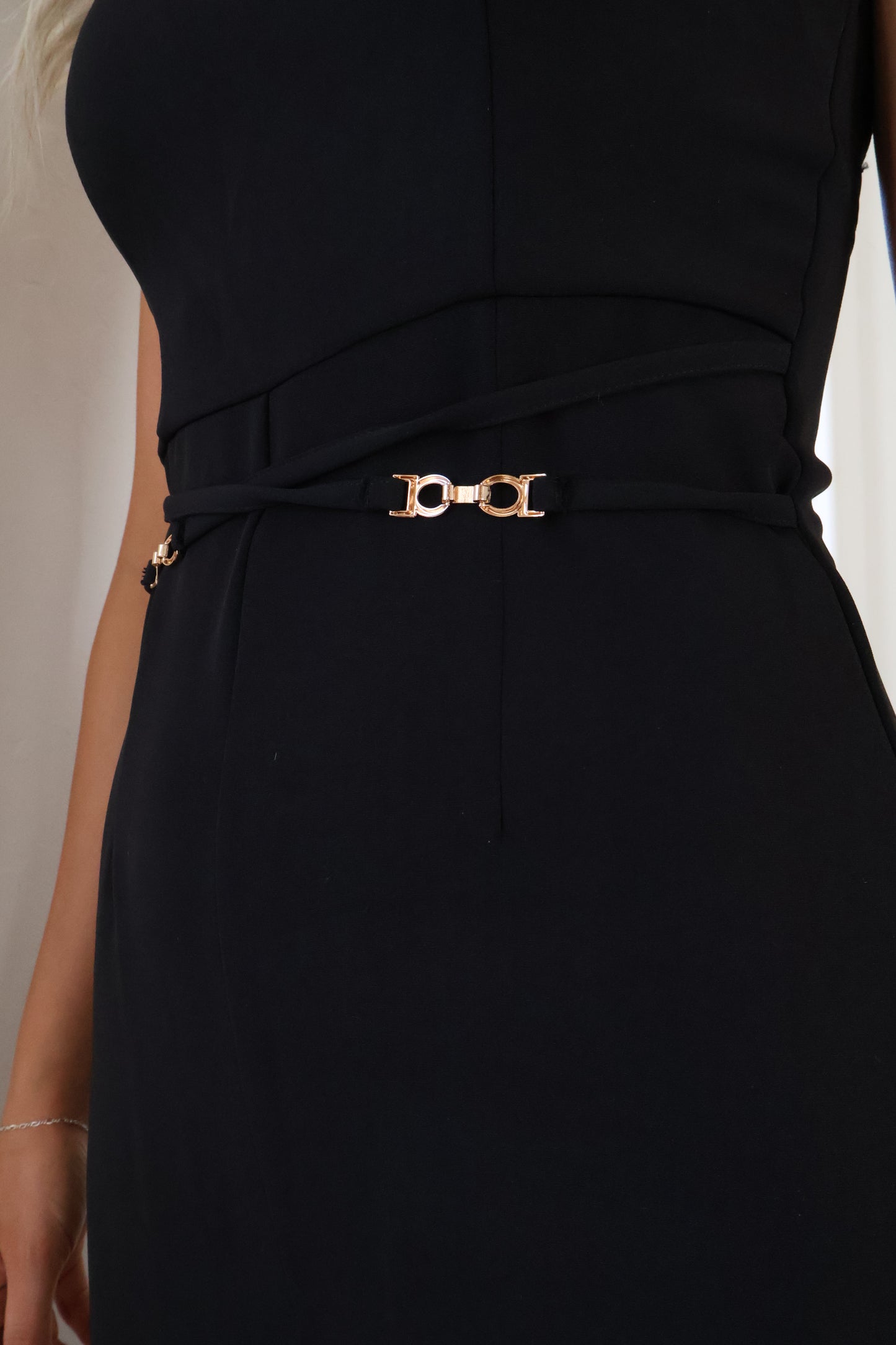 Women's Black Jumper Close Up Look
