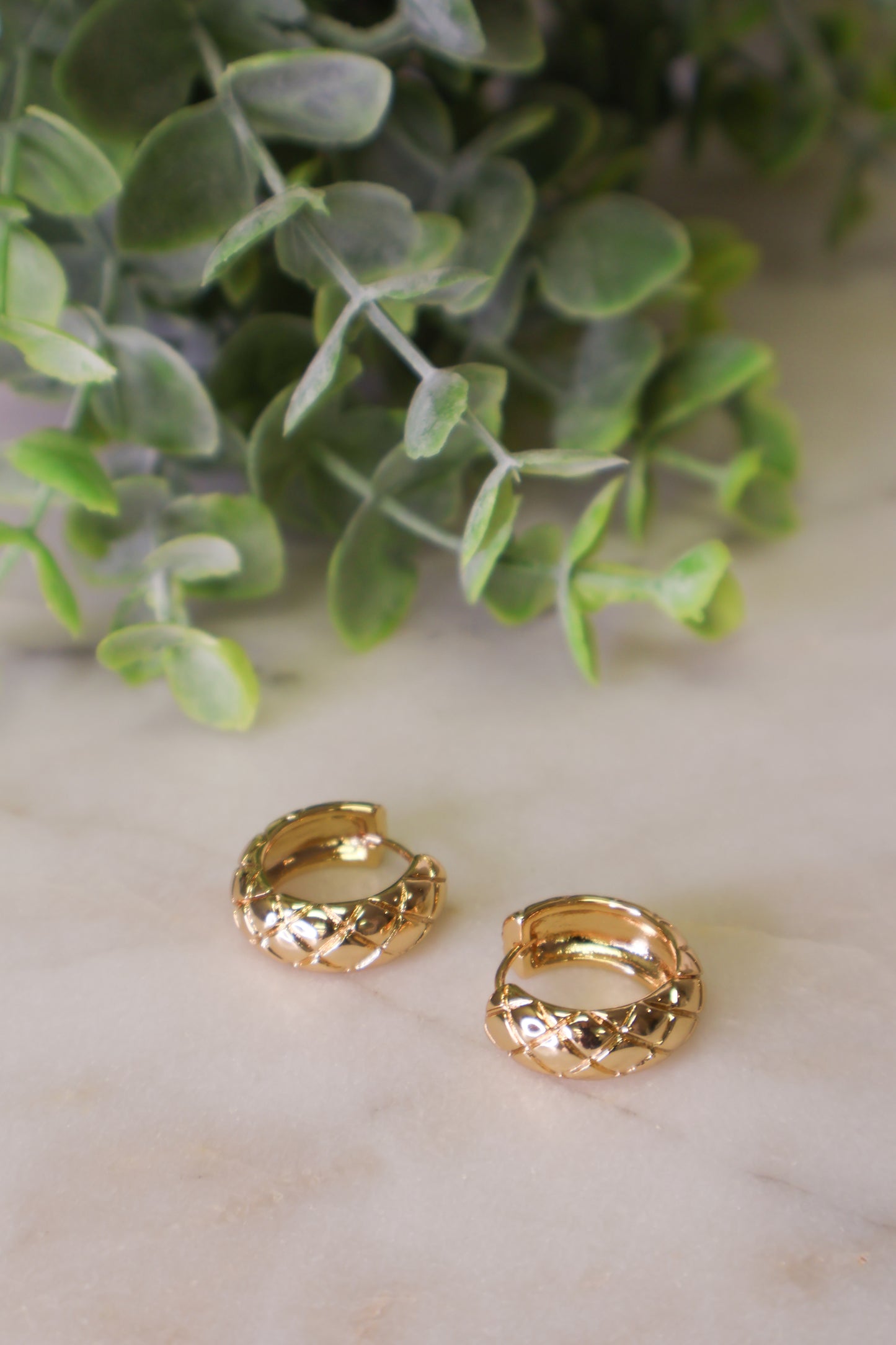 Golden Glow Mini Hoops