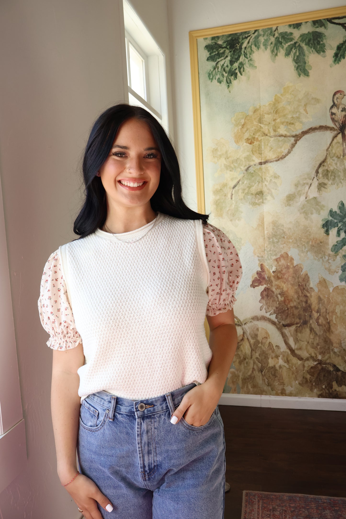 CHARLEY PUFF SLEEVE TOP