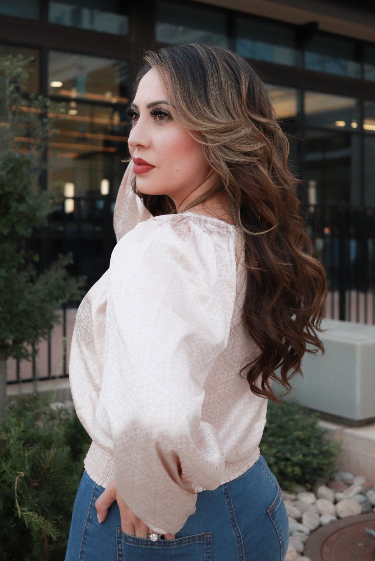 POP THE CHAMPAGNE BLOUSE