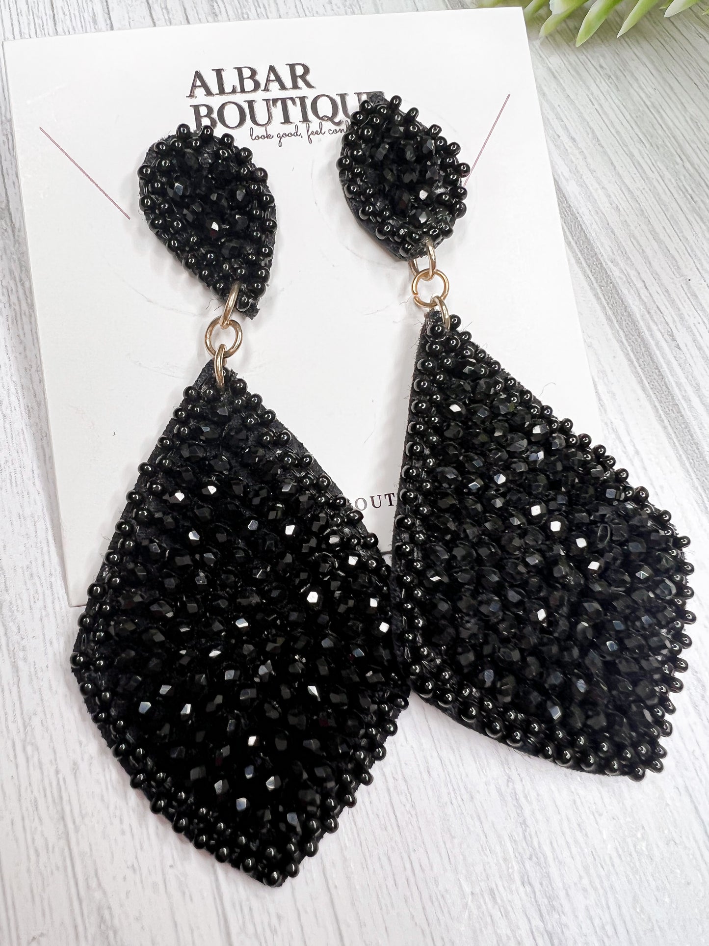 BLACK DIAMOND EARRING