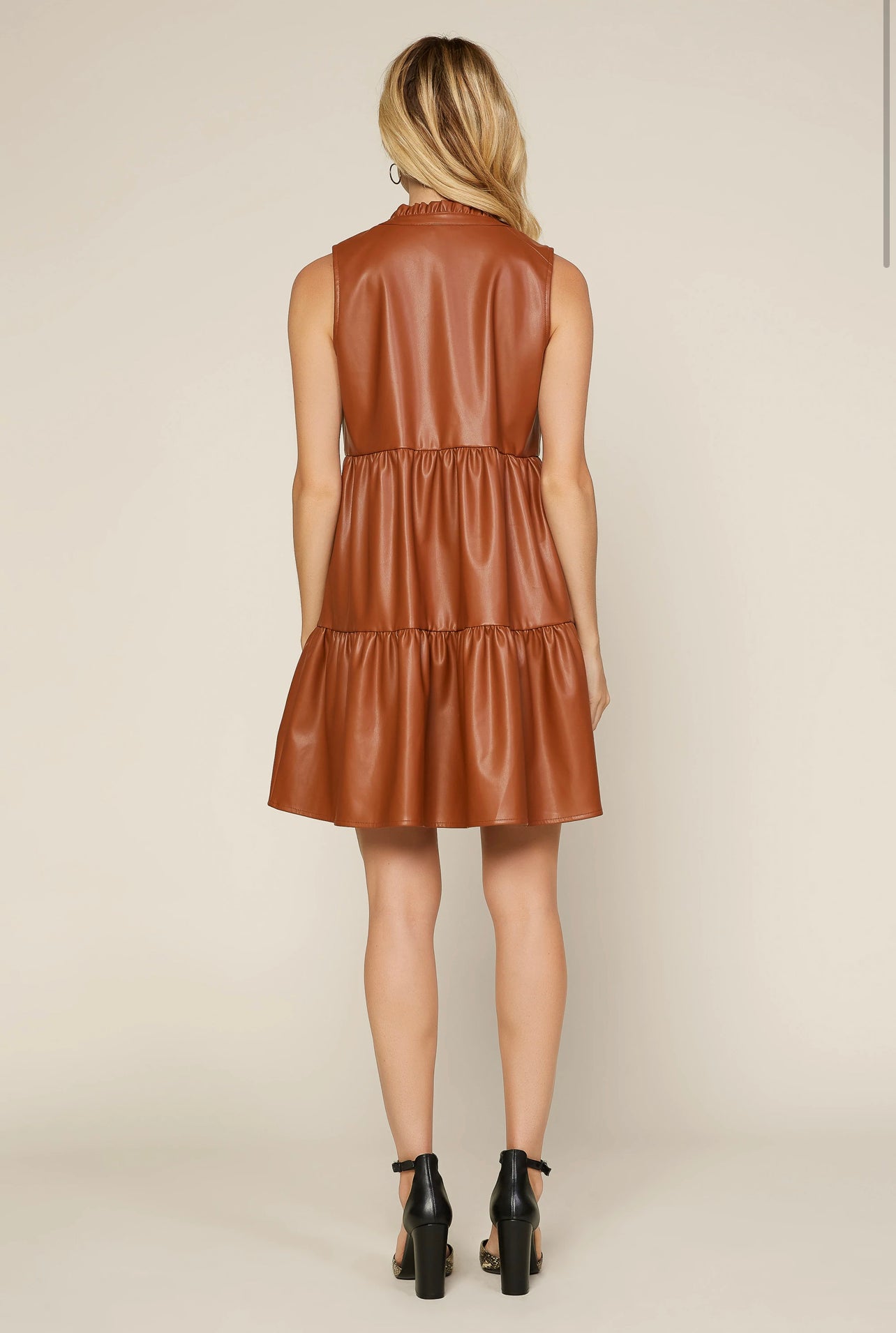 MELISSA LEATHER DRESS