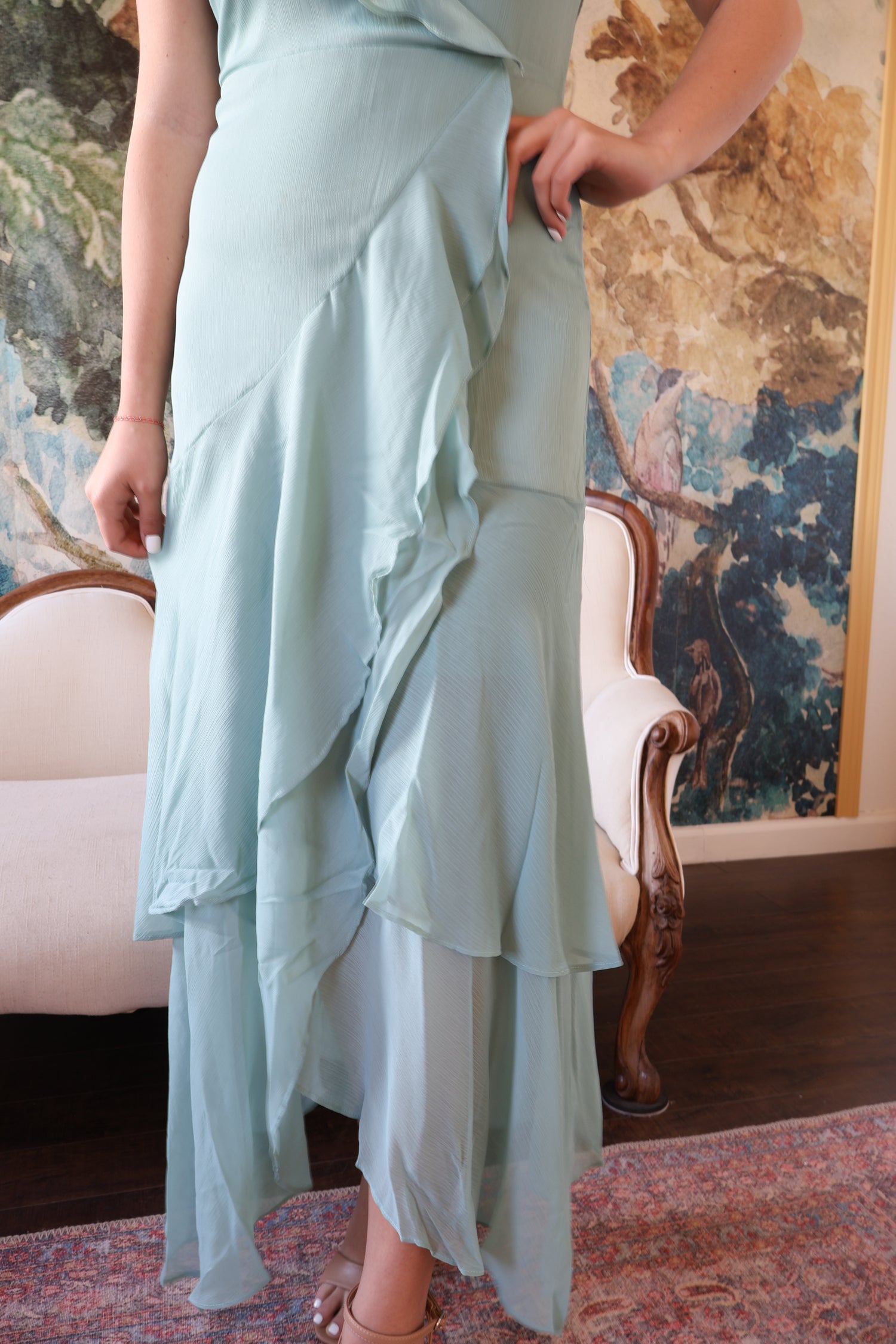 Ava Sage Green Dress Medium Ava Sage Green Dress Medium