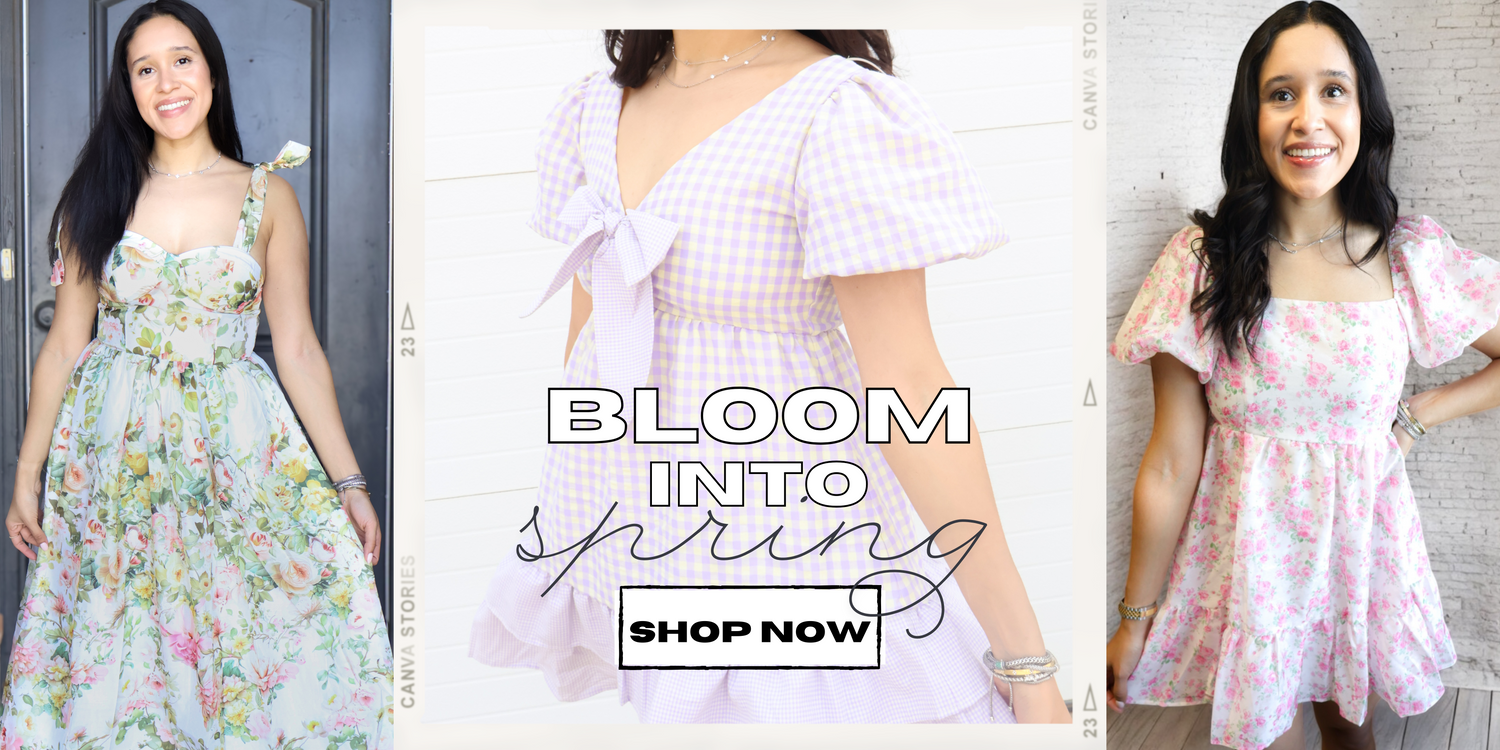 New arrival dresses on a banner 