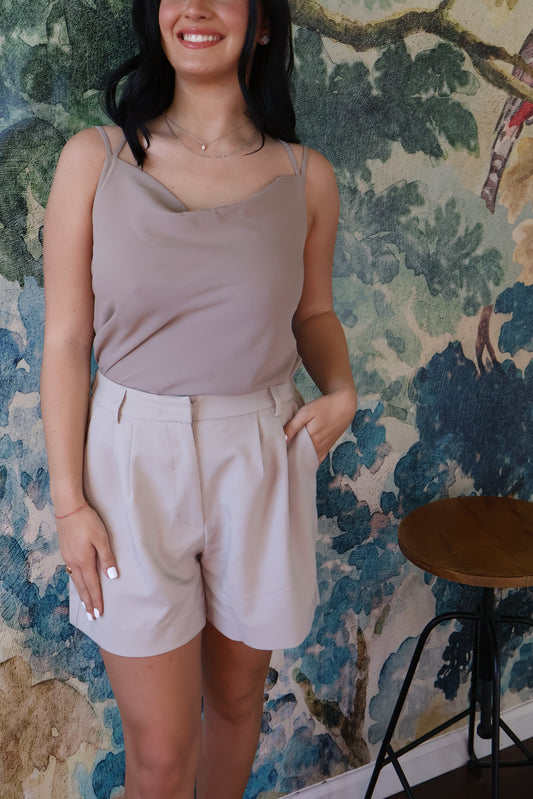 SAND WOMENS PLEATED SHORTS