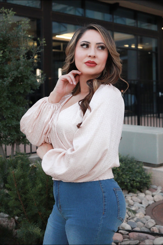 POP THE CHAMPAGNE BLOUSE