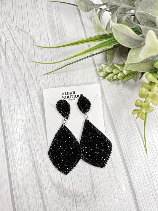 BLACK DIAMOND EARRING