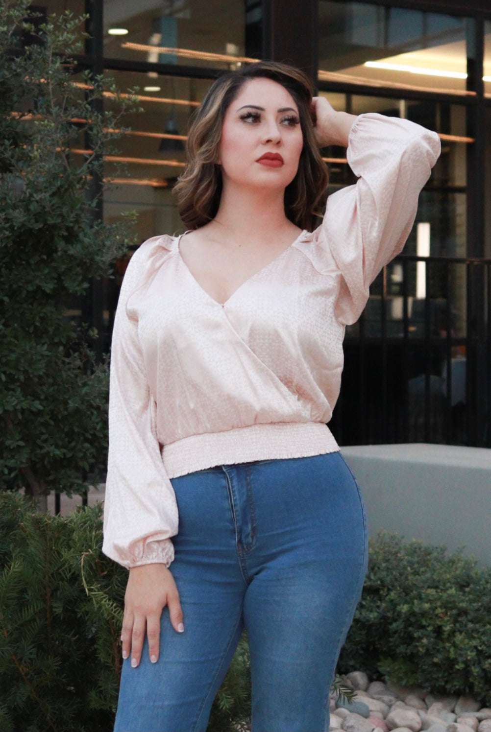 POP THE CHAMPAGNE BLOUSE