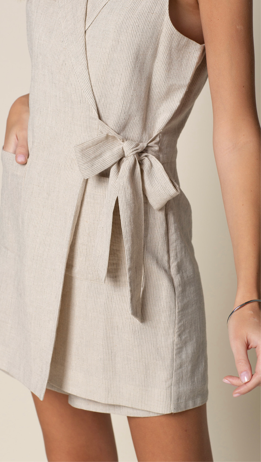 LILY BLAZER ROMPER CLOSE UP